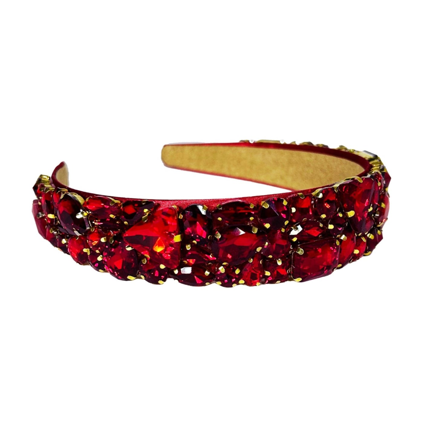 Classic Crystal Headband - Ruby Red