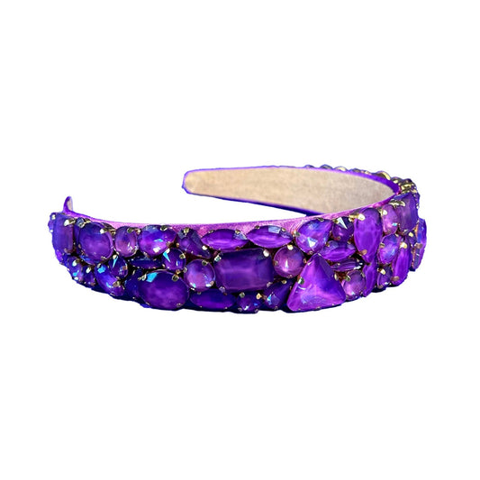 Matte Crystal Headband - Purple