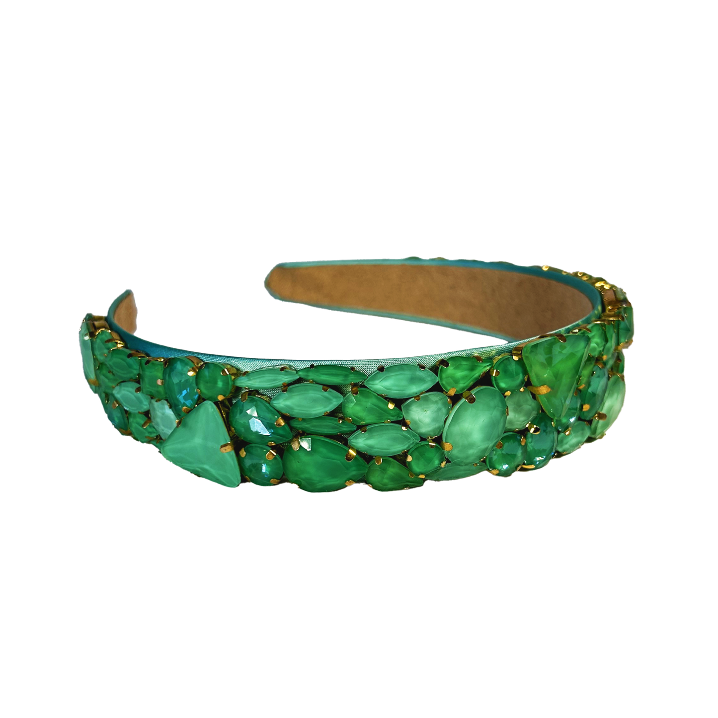 Matte Crystal Headband - Summer Green