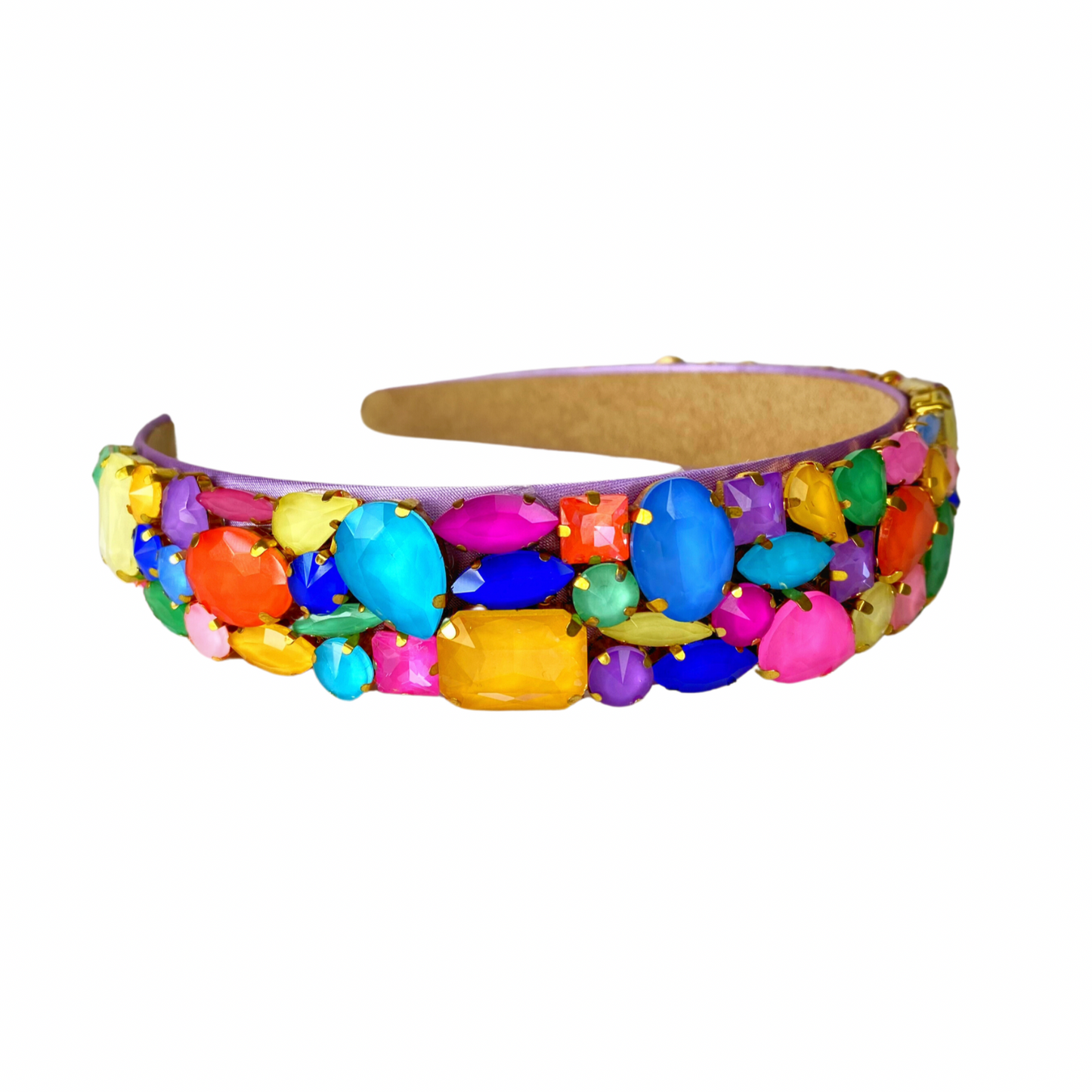 Matte Crystal Headband - Rainbow