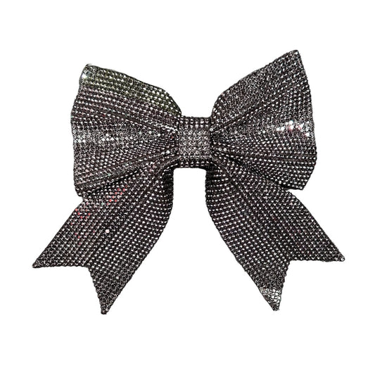 Large Black Diamonte Crystal Hairbow