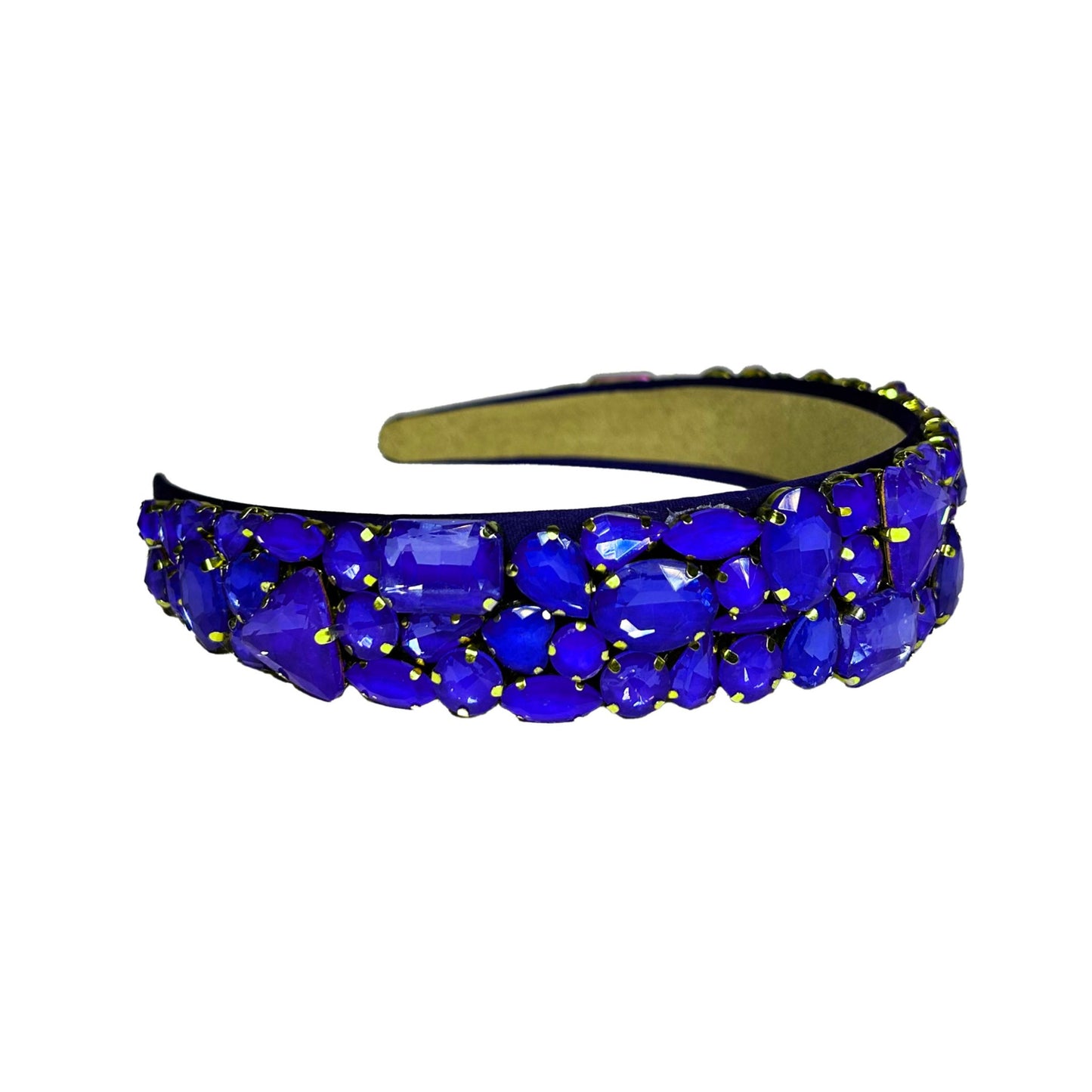 Matte Crystal Headband - Electric Blue