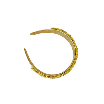 Matte Crystal Headband - Bright Yellow