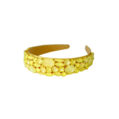 Matte Crystal Headband - Bright Yellow