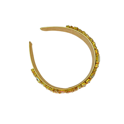 Classic Crystal Headband - Gold