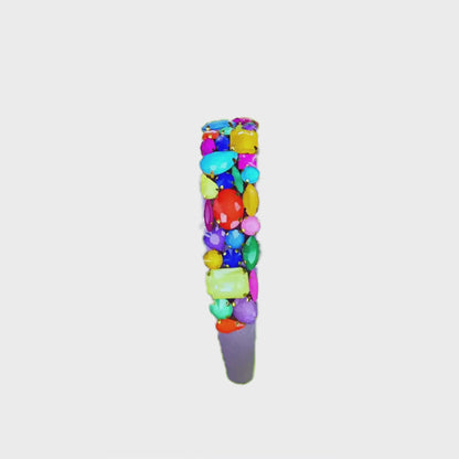 Matte Crystal Headband - Rainbow