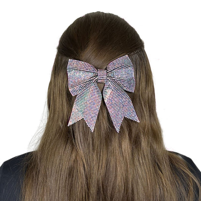 Large Rainbow Diamonte Crystal Hairbow